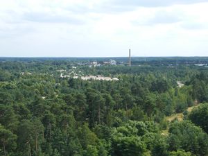 Blick nach Cottbus mit dem Heizkraftwerk