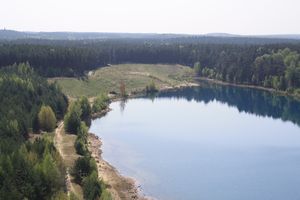 Der Felixsee lädt mit seinem klaren Wasser zum Baden ein.